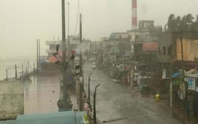 Cyclone Titli at odisha coast rain