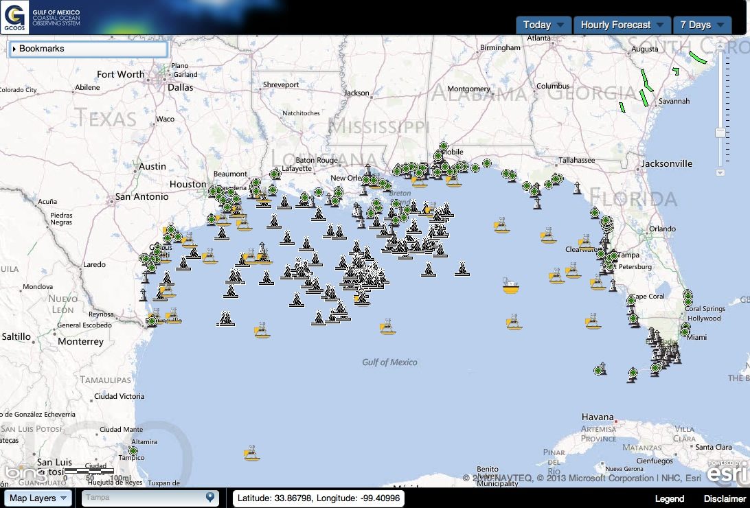 oil rigs gulf of mexico