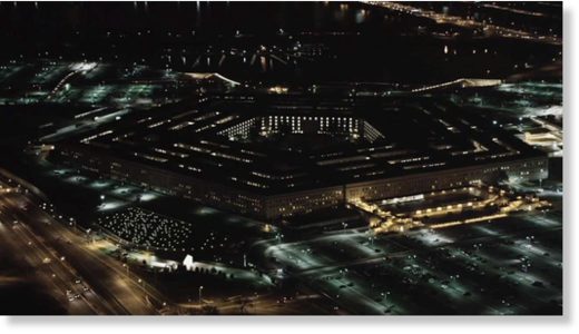 pentagon at night