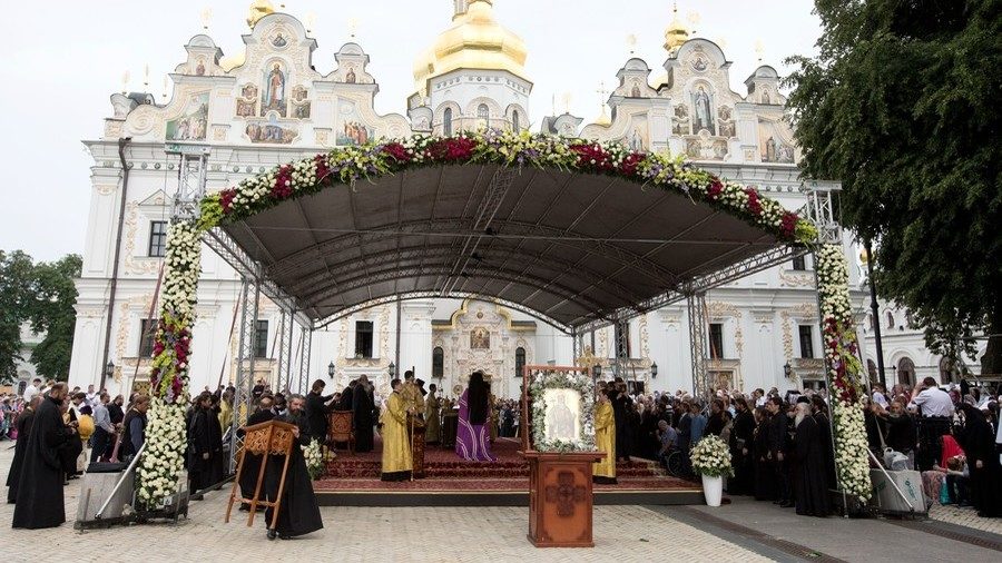 Festivities at the Kiev Pechersk Lavra.