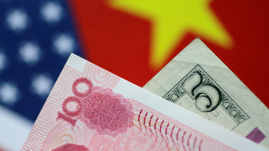 Click to enlarge Chinese and US money