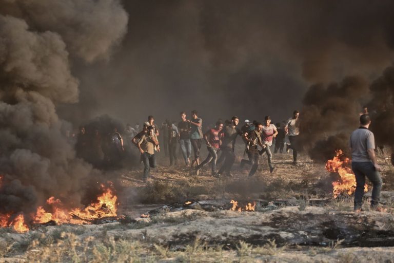 Click to enlarge protests gaza october 12 2018