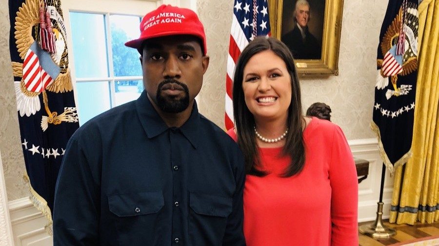 Kanye and Sarah Sanders