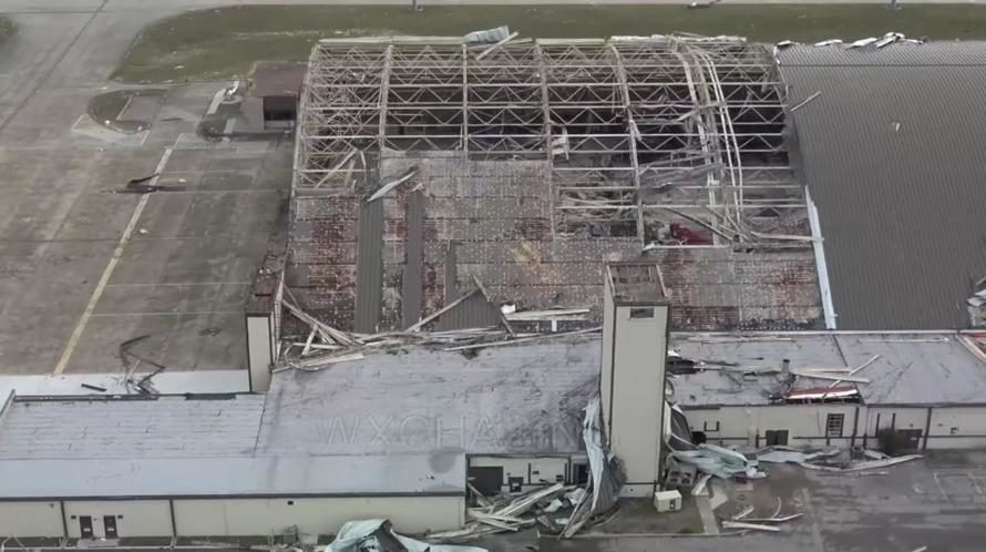 Tyndall Air Base hangar Michael damage 2
