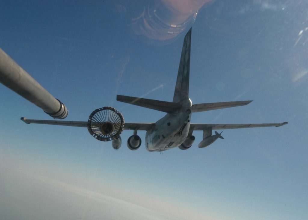S-3 Viking carrier refueling tanker.