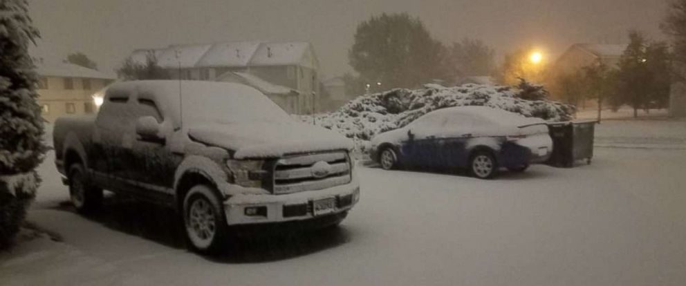 snow had fallen in Cheyenne, Wyo