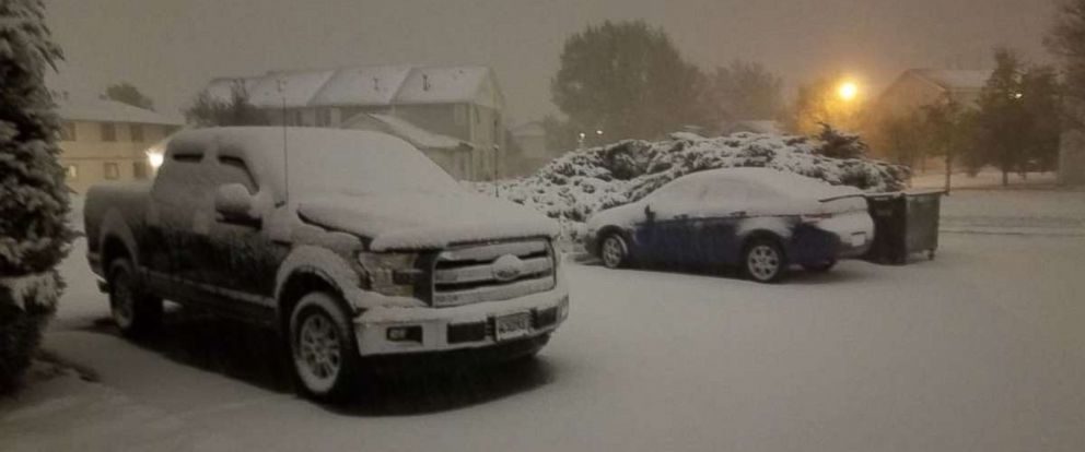 snow had fallen in Cheyenne, Wyo