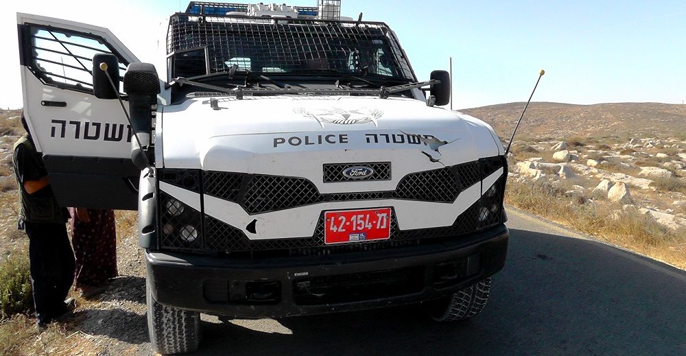 Israeli police Ford vehicle