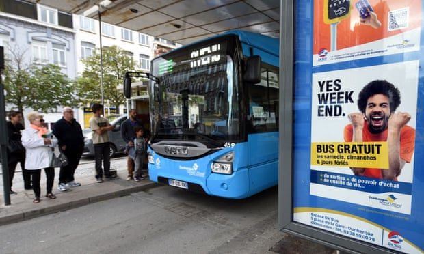 Click to enlarge free bus service Dunkirk
