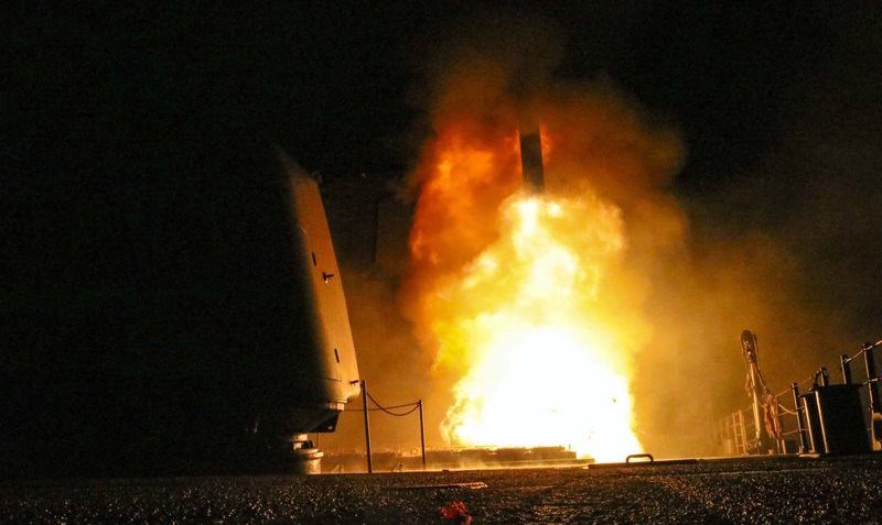 US bombing Syria april 14  2018