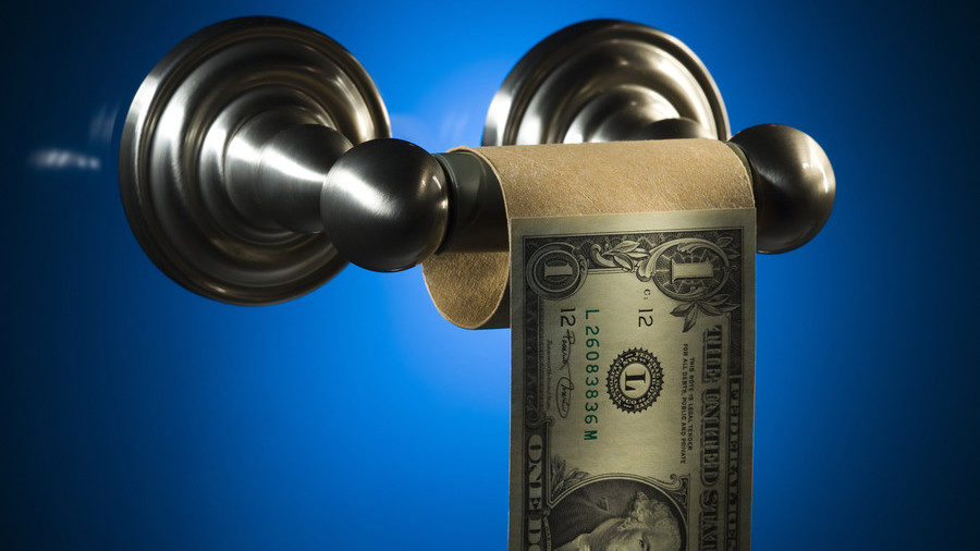 Click to enlarge dollar toilet roll