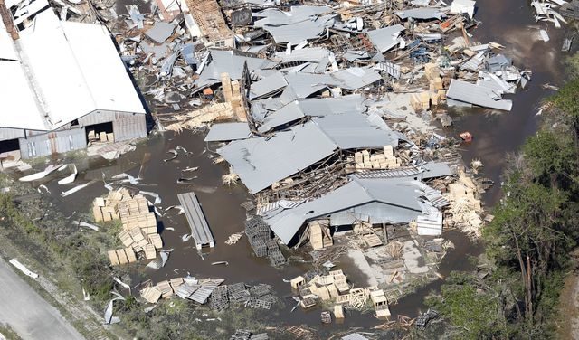 Damage from Hurricane Michael