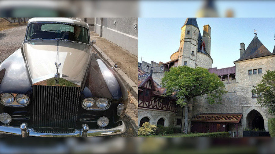 rolls royce car castle