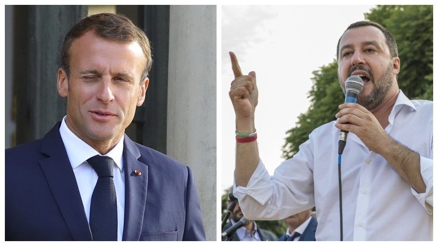Click to enlarge macron salvini