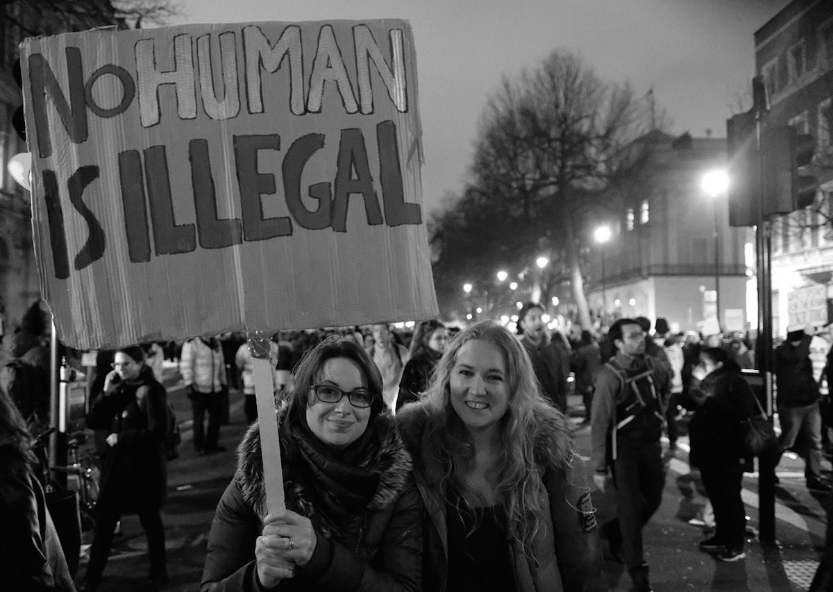 anti-Trump rally London