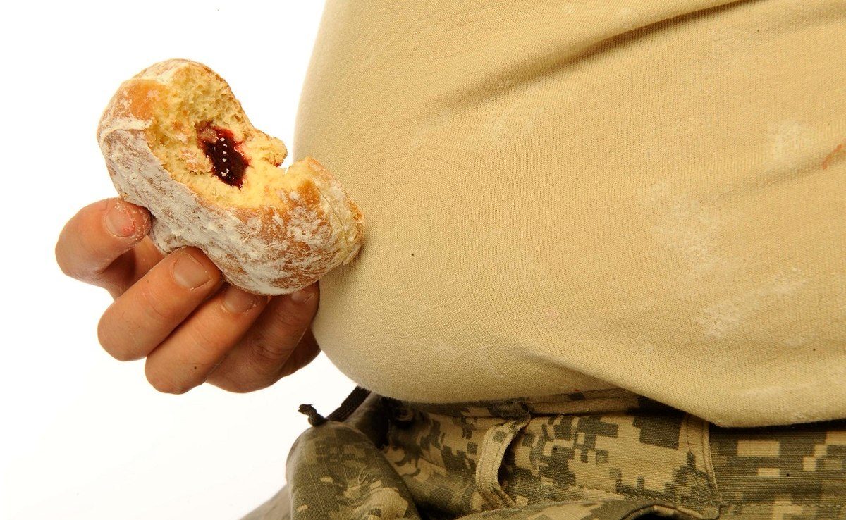 fat military troops