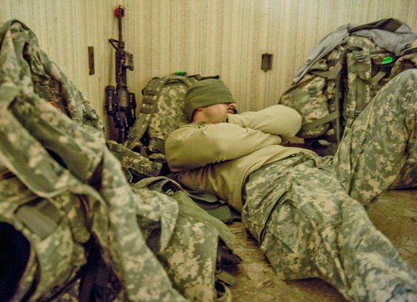 sleeping soldier