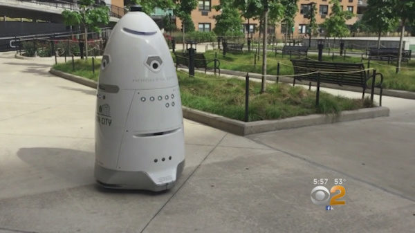 robot on patrol