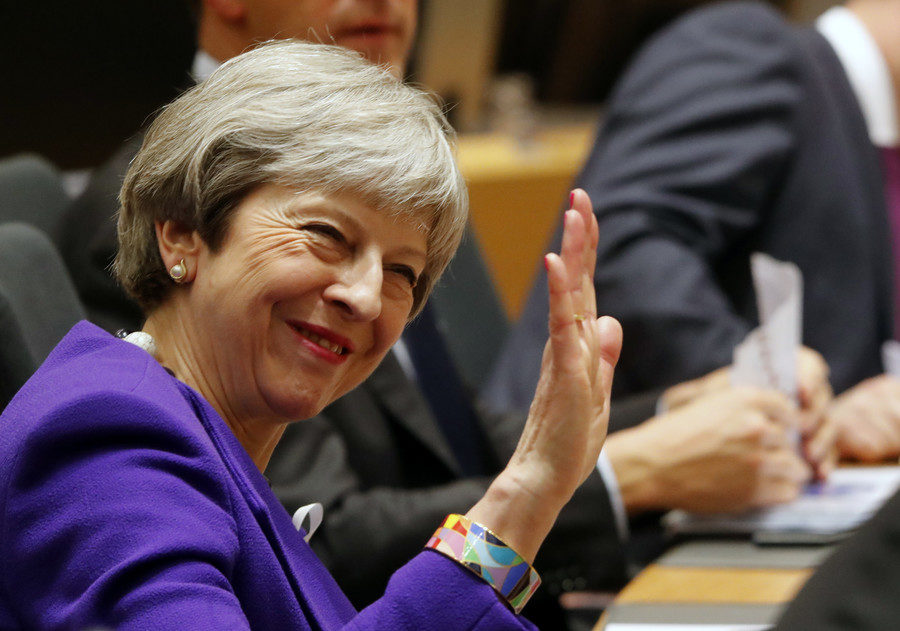 Click to enlarge British PM Theresa May