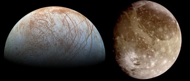 Click to enlarge Europa Ganymede