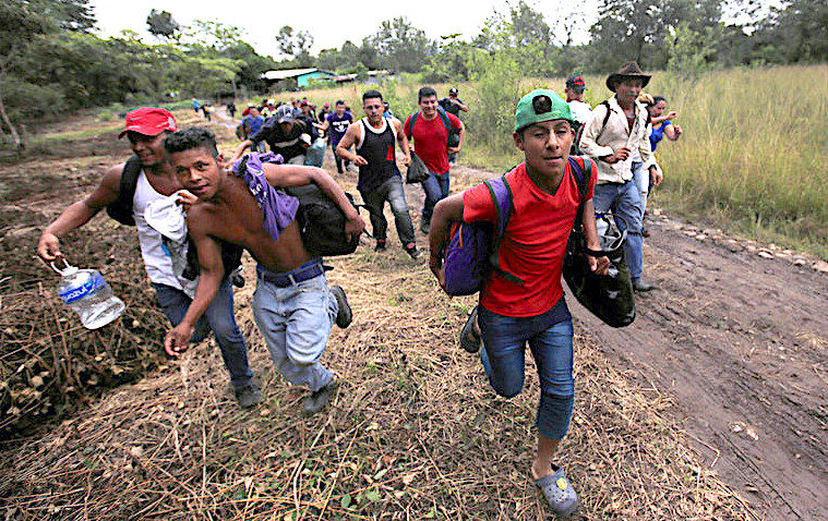 Click to enlarge Migrants
