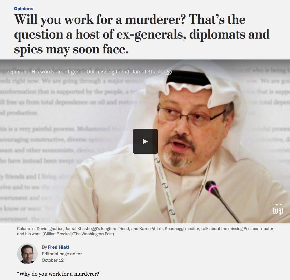 Click to enlarge Fred hyatt column Khashoggi