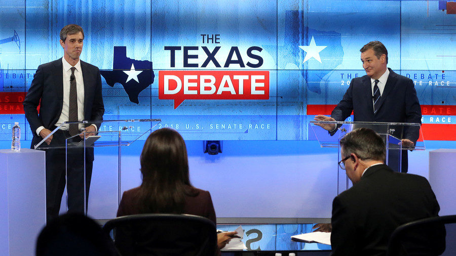 Click to enlarge Beto O'Rourke and Ted Cruz