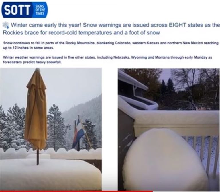 US record snow