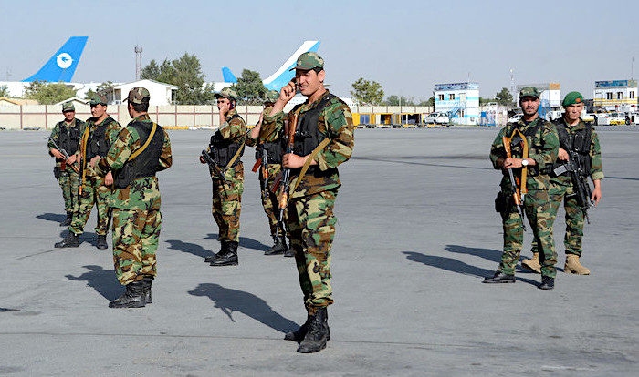 Afghan security forces.