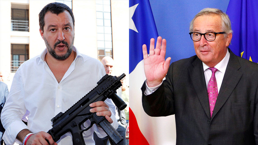 salvini Junker Italy European Union