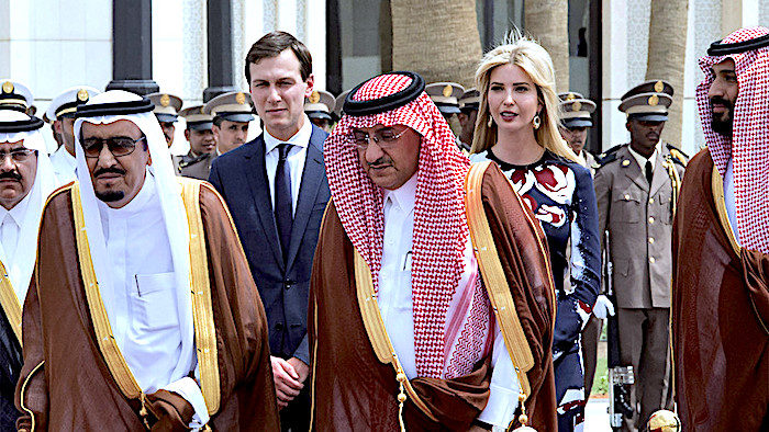 Click to enlarge Jared Kushner, Ivanka, Saudis