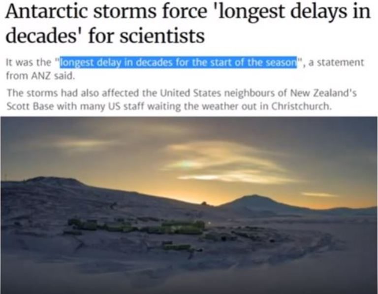 antarctic storms