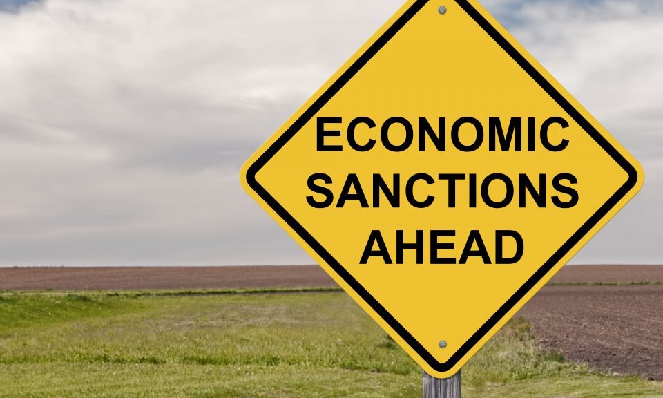 economic sanctions sign