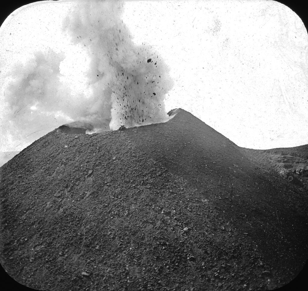 Vesuvius erupting