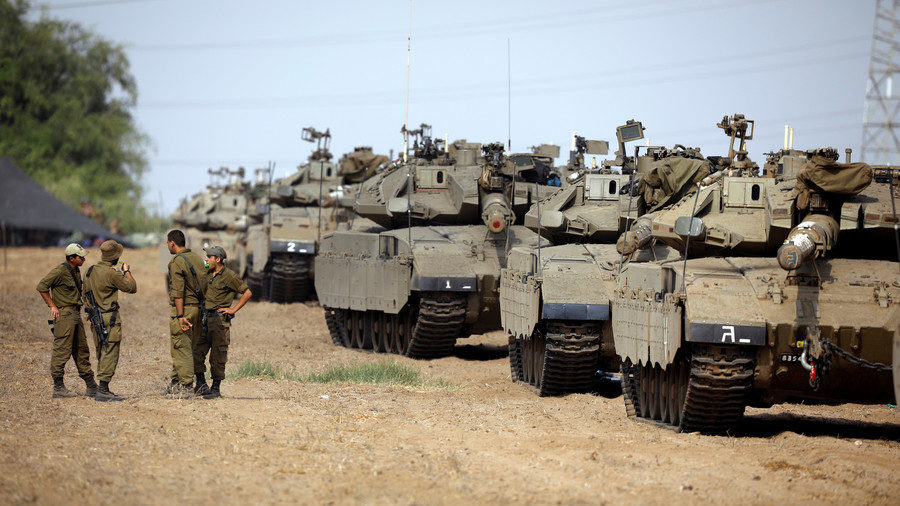 tanks Gaza border IDF