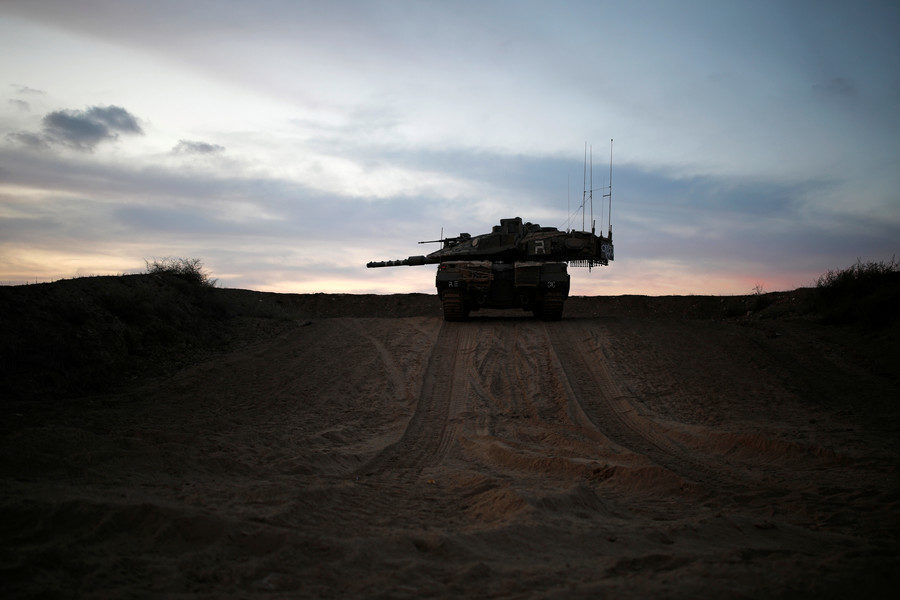 tanks Gaza border IDF