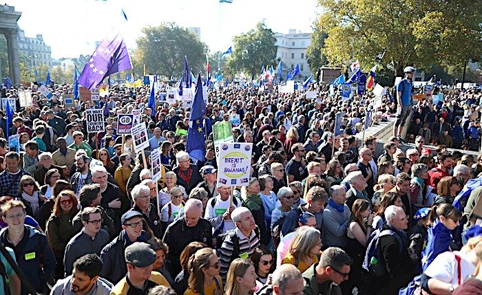 Click to enlarge London protesters