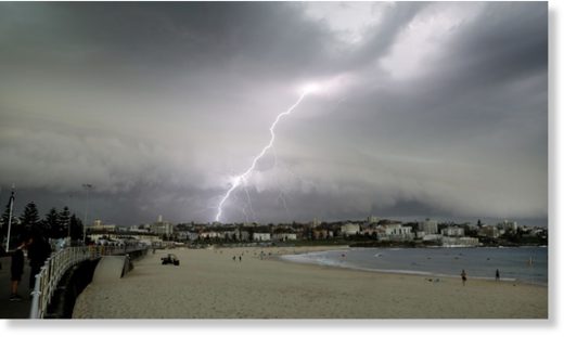 NSW lights up with 300,000 lightning strikes in severe storm