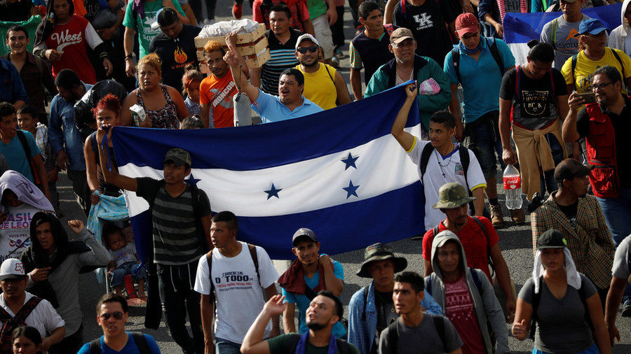 Click to enlarge Migrant caravan October 2018