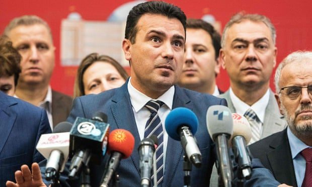 Click to enlarge PM Zoran Zaev North Macedonia name change
