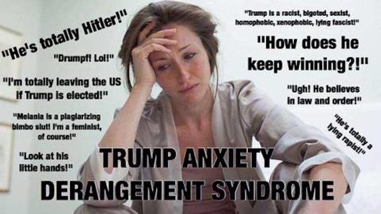 trump anxiety derangement syndrome meme
