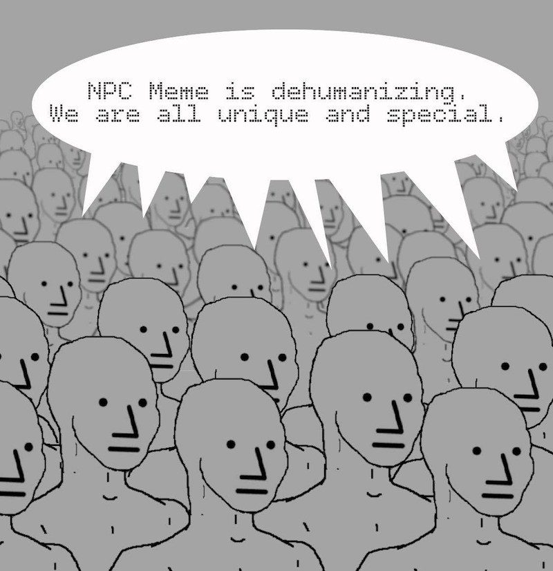 Click to enlarge NPC dehumanizing