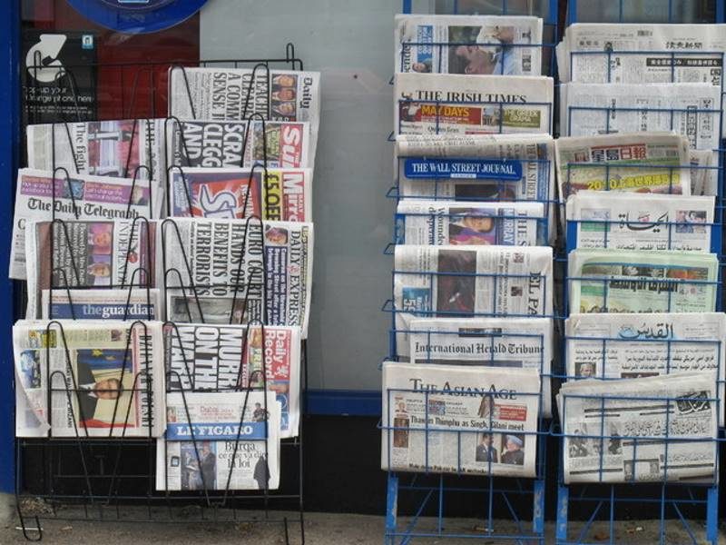 Click to enlarge european newspapers