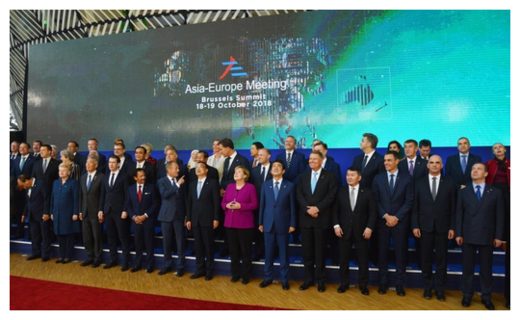 Click to enlarge Asian and European leaders