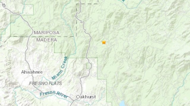 Earthquake and boom in central CA