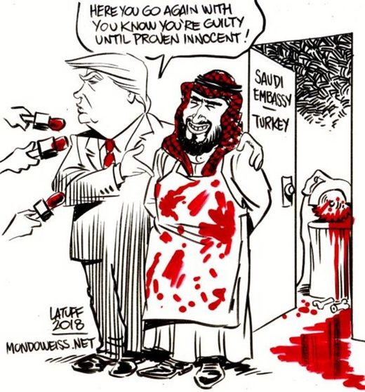 Click to enlarge trump bin salman khashoggi