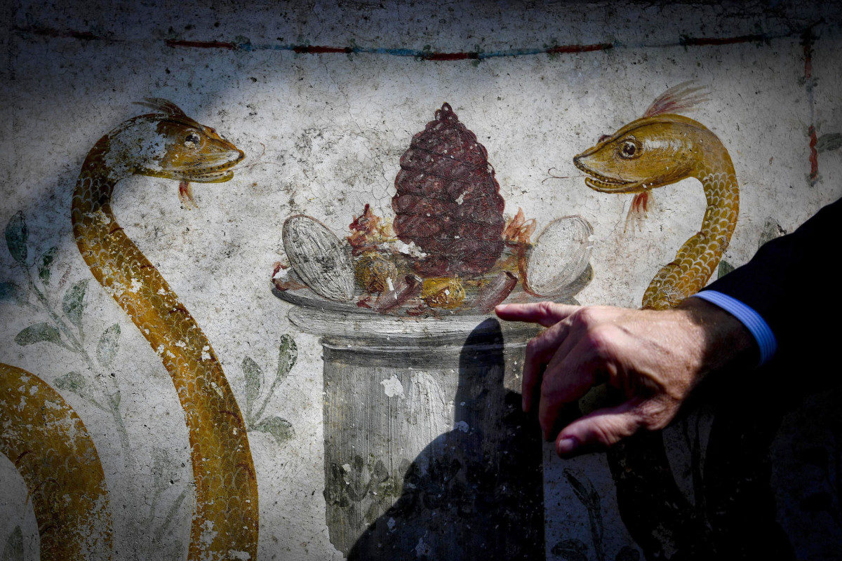 detail fresco pompeii