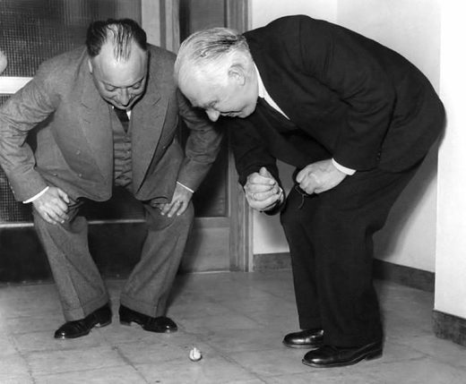 Click to enlarge Wolfgang Pauli, Niels Bohr and the 'tippy top'