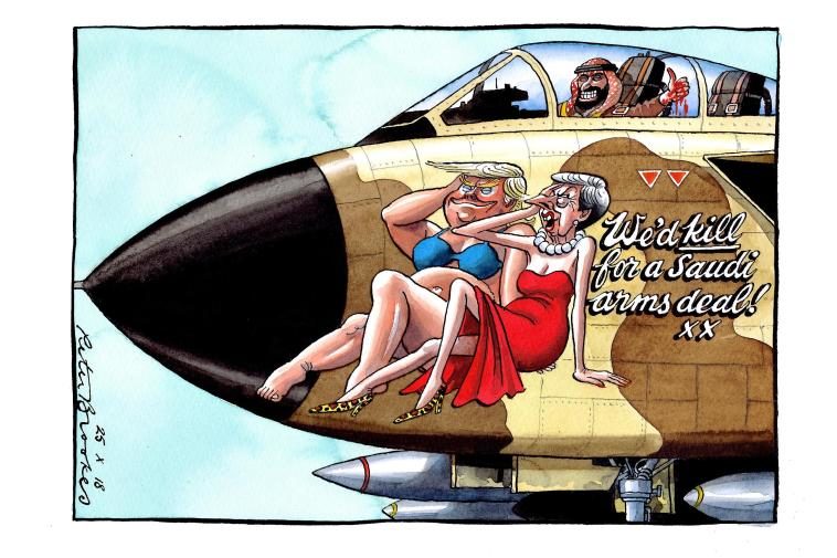 Saudi arms deal cartoon
