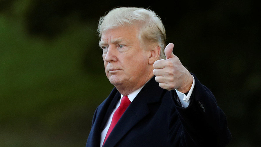 Click to enlarge US President Donald Trump, October 24, 2018